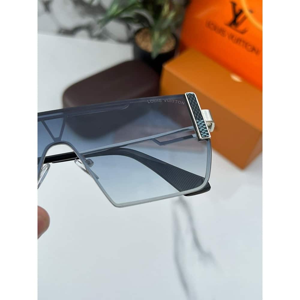 Louis Vuitton Sunglasses For Men Sliver Blue