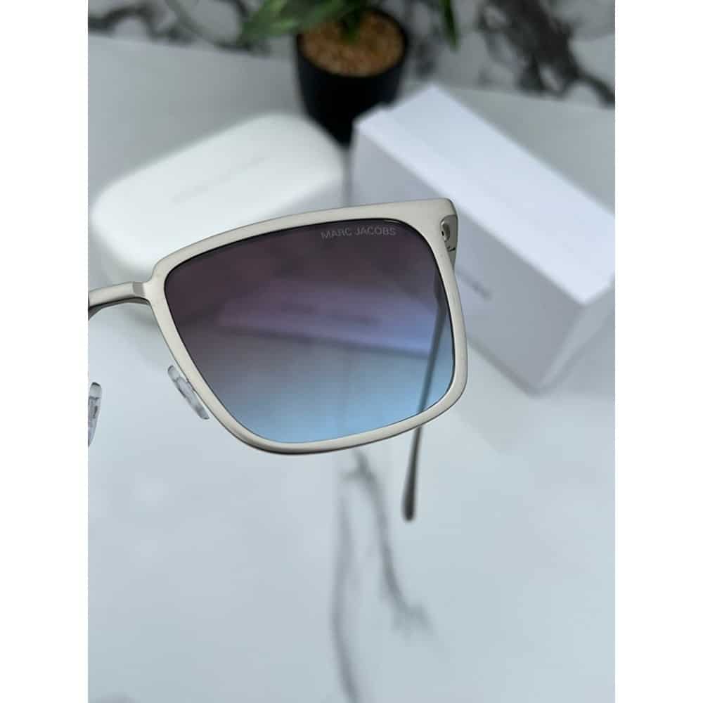 Marc Jacobs Square Sunglasses For Men Sliver Blue