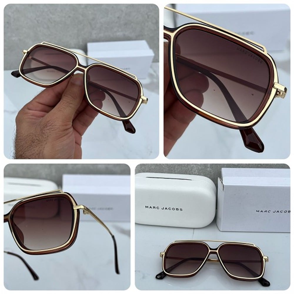 Marc Jacobs Sunglasses Brown Gold For Men