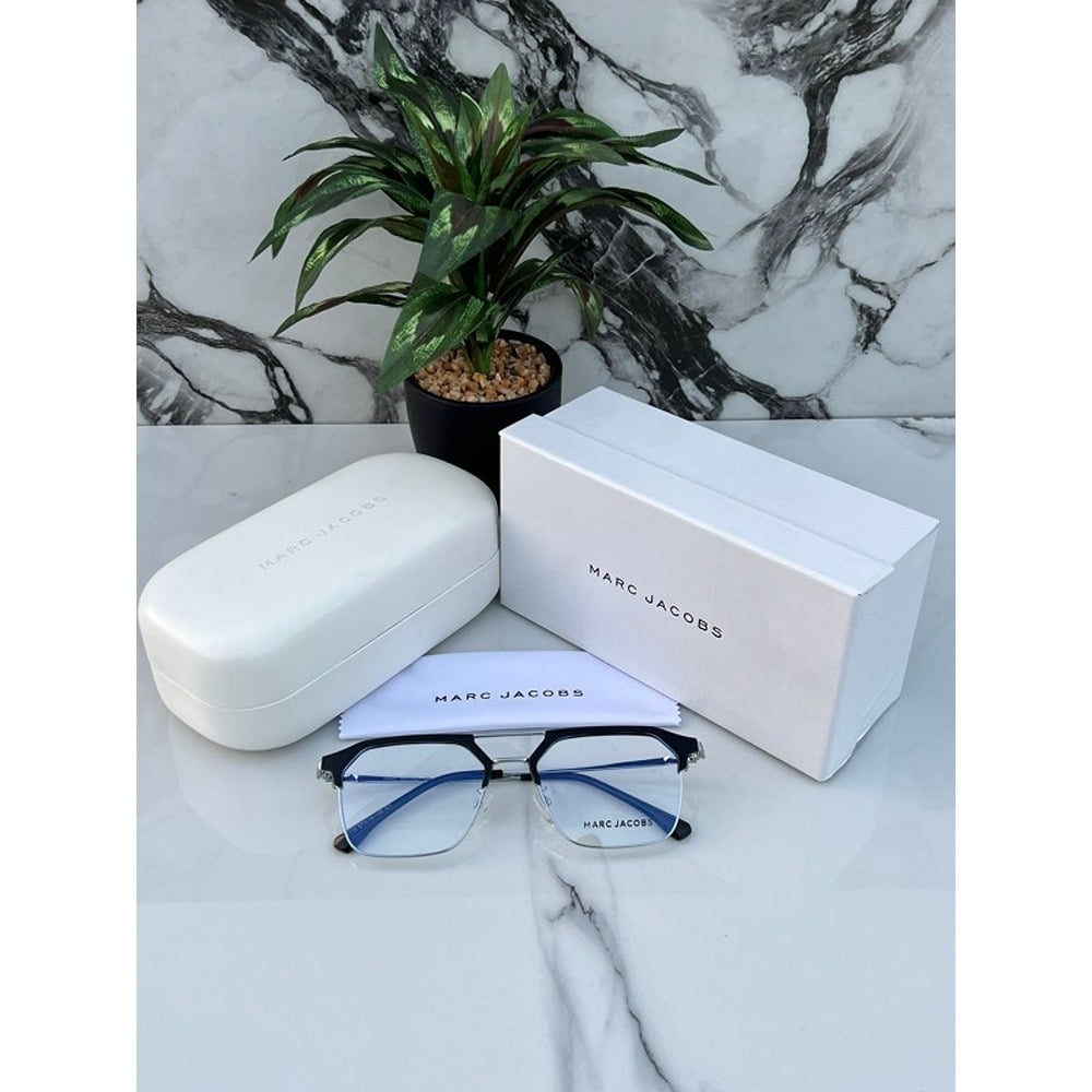 Marc Jacobs Sunglasses For Men Silver Black Frame