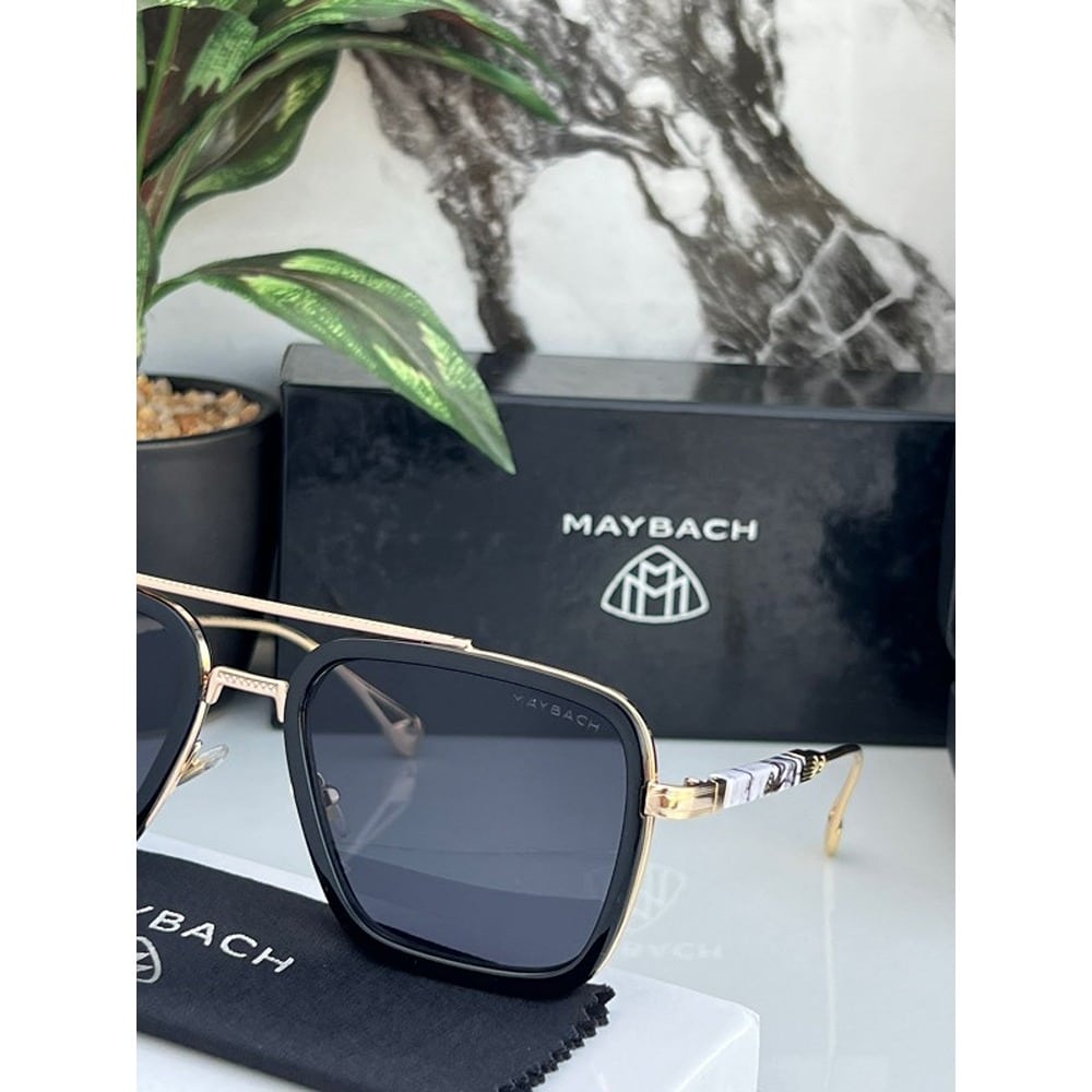 Maybach Sunglasses For Men Black Gold