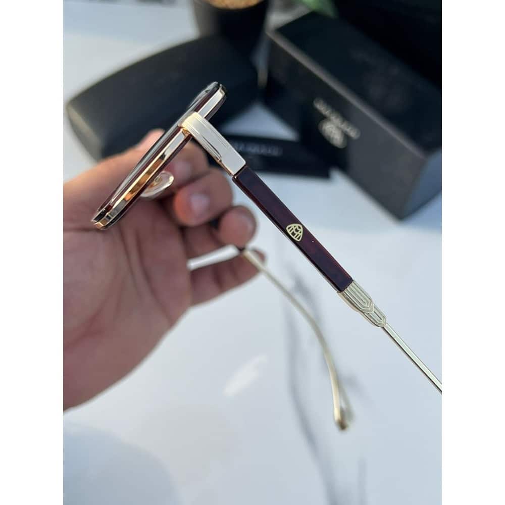 Maybach Sunglasses For Men Gold Brown