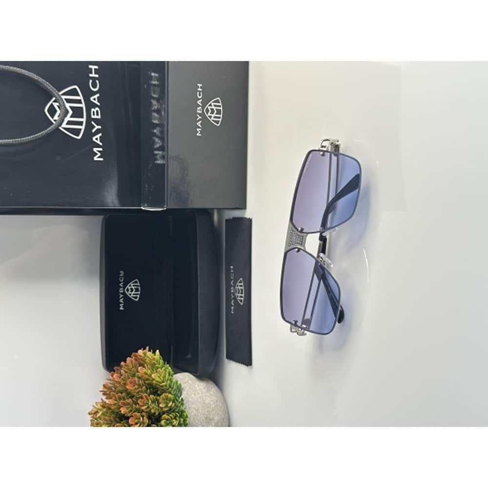 Maybach Sunglasses For Men Sliver Blue
