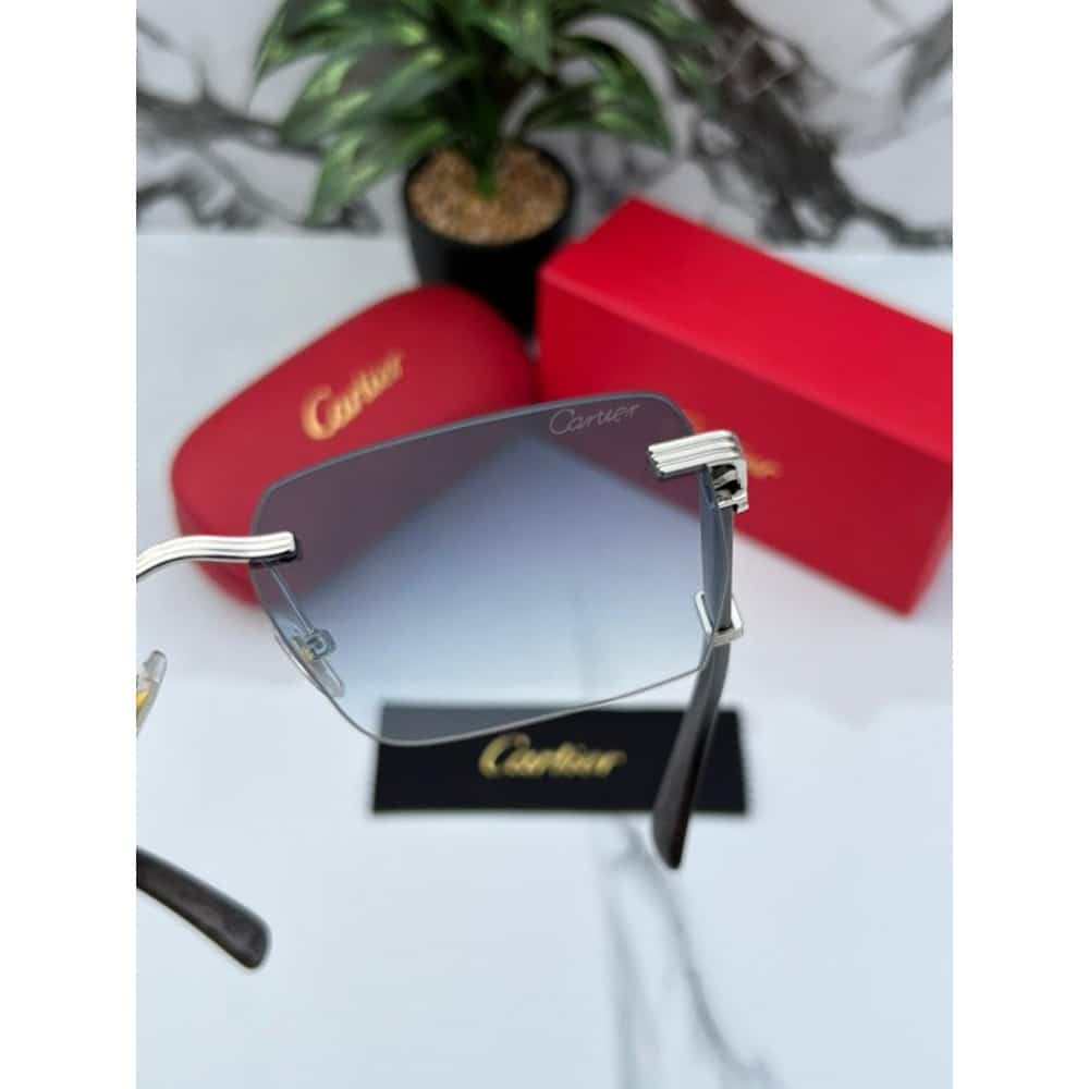 Cartier Sunglasses For Men Sliver Blue