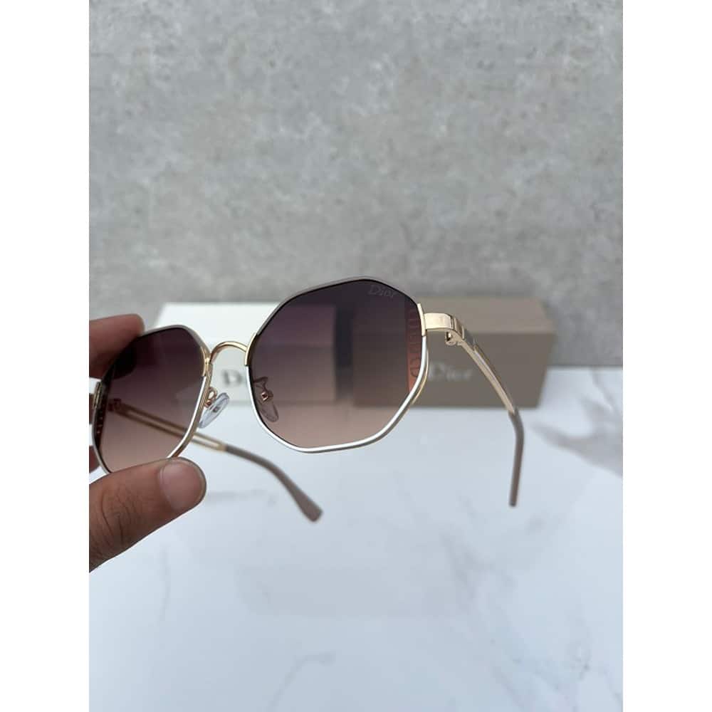 Dior Sunglasses Gold Brown