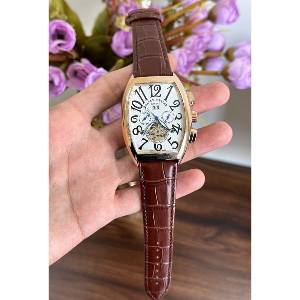 Franck Muller Watch Gold Brown AAA Automatic
