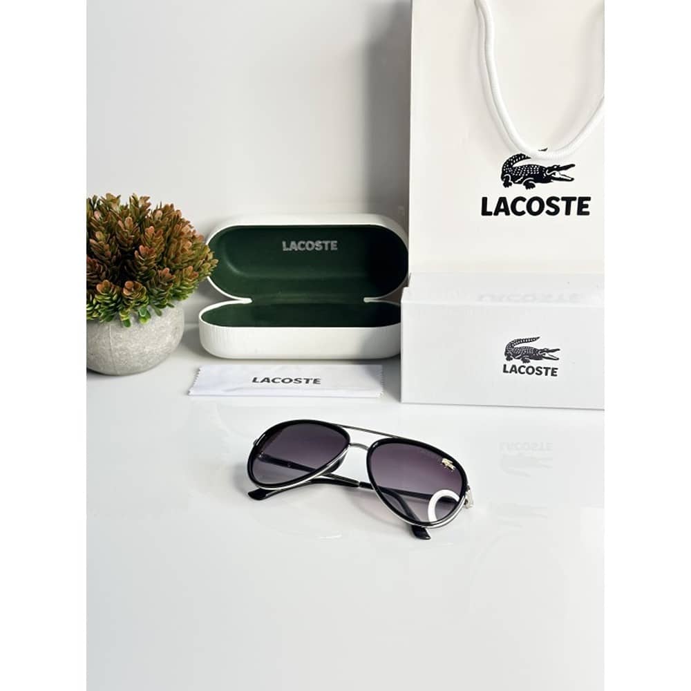 Lacoste Sunglasses For Men Sliver Black