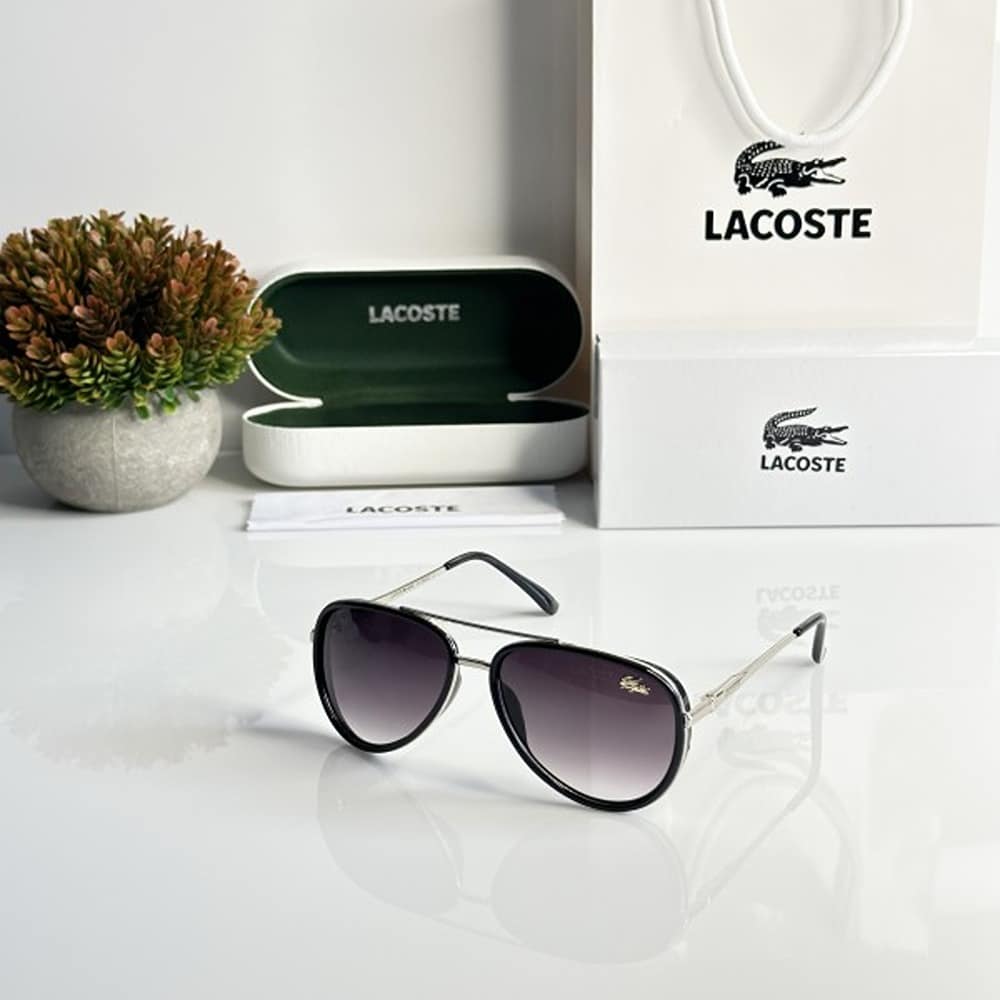 Lacoste Sunglasses For Men Sliver Black