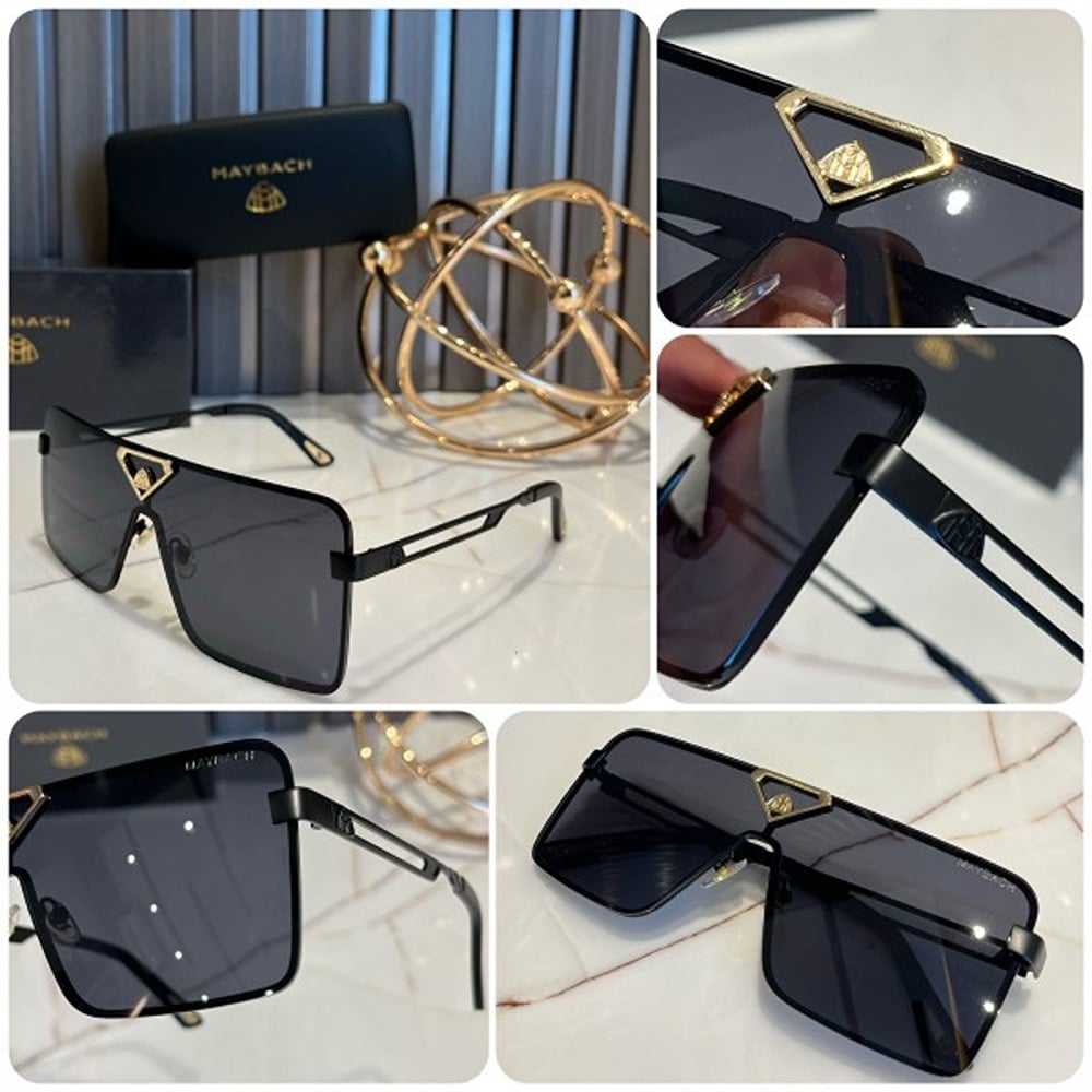 Maybach Sunglasses logo grand black gold