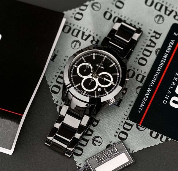 Rado Watch With Hyperchrome Hrithik Black Dial