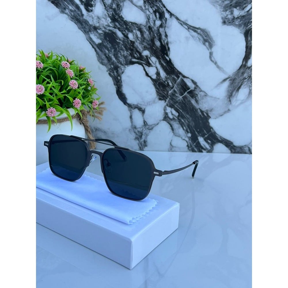 Gun Black Metal Attachment Sunglasses For Men