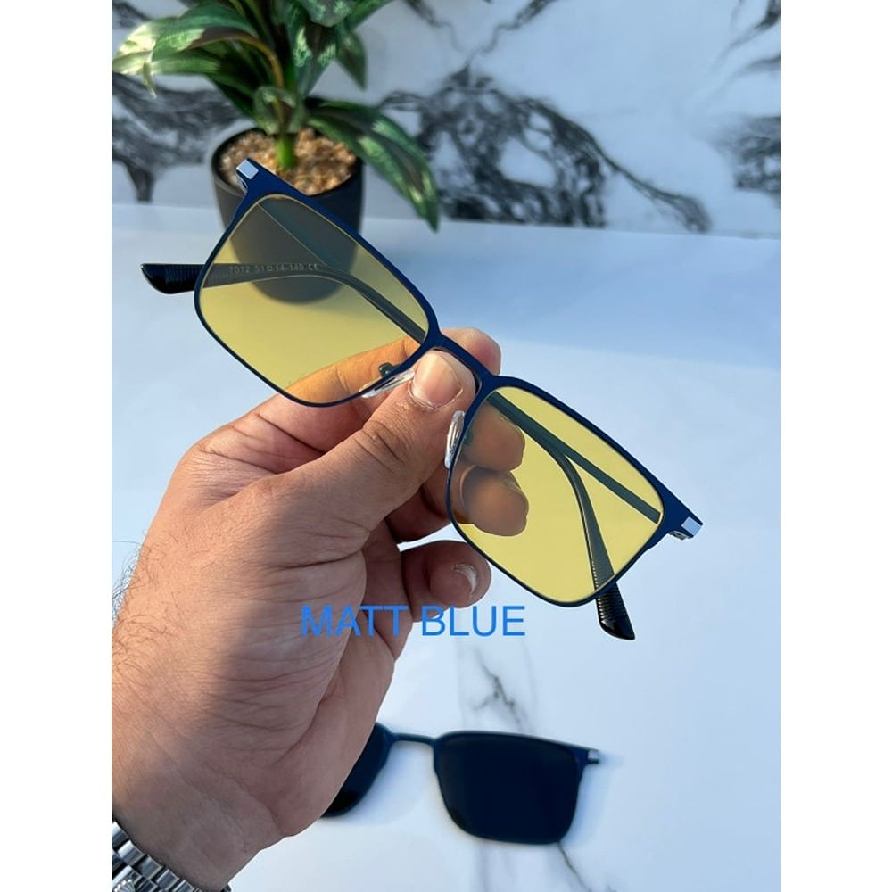Metal Square Attachment Sunglasses