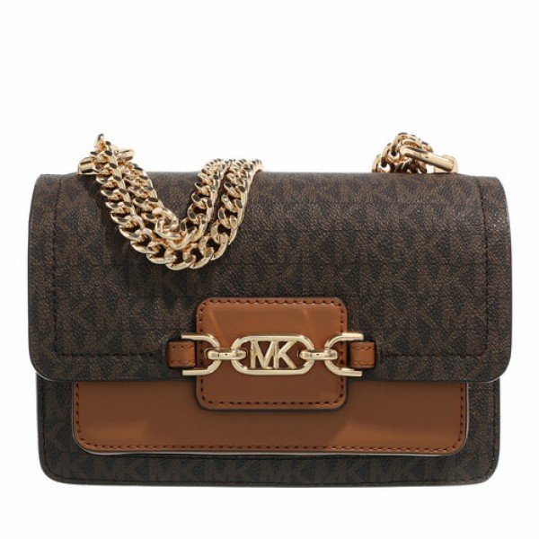 Michael Kors Bag MK Heather Logo Shoulder Bag With Box