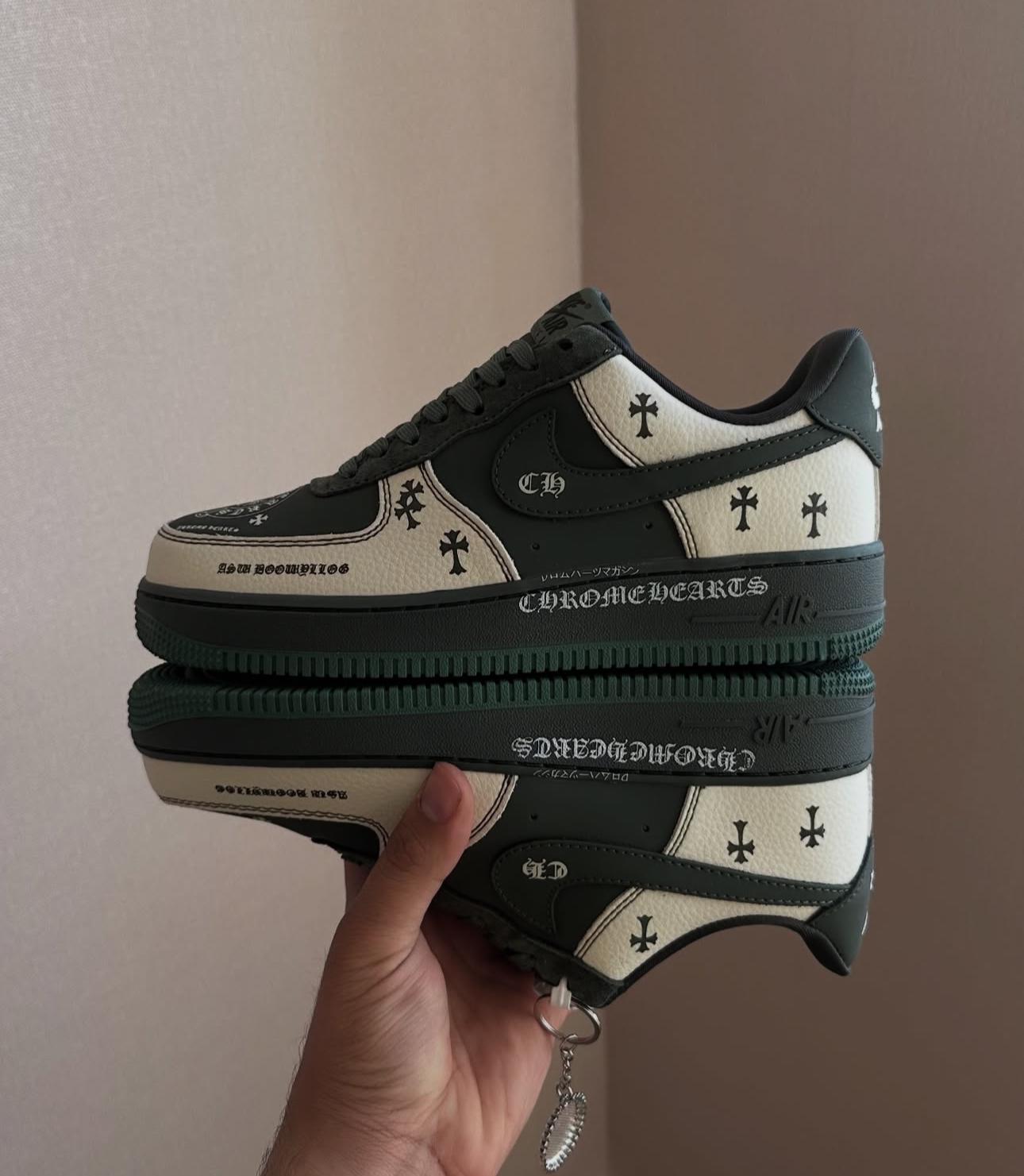 Airforce 1 Dark Green Leather