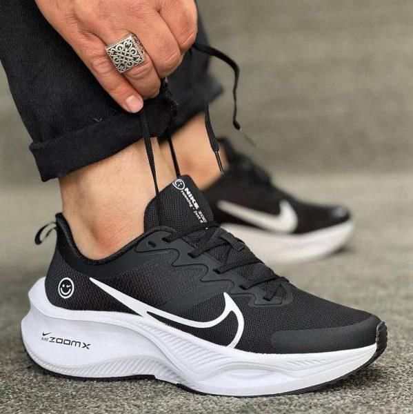 ZoomX Smile Black White Running Shoes