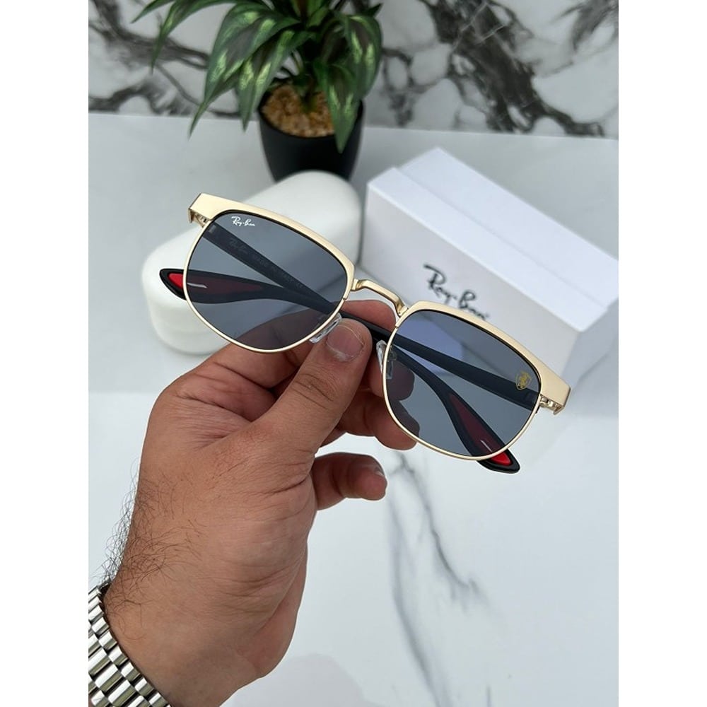 Rayban Gold Black Sunglasses