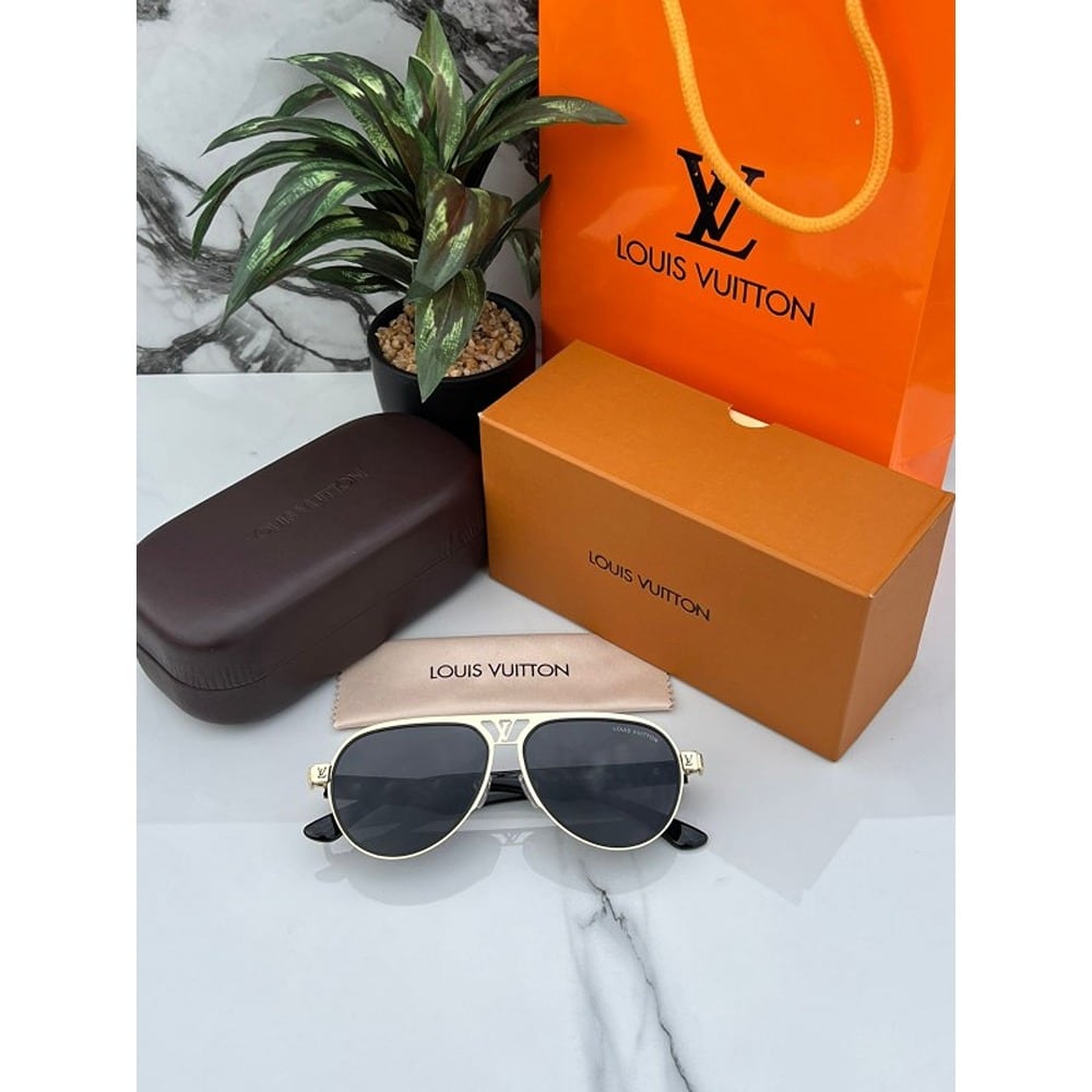 Louis Vuitton Sunglasses Gold Black