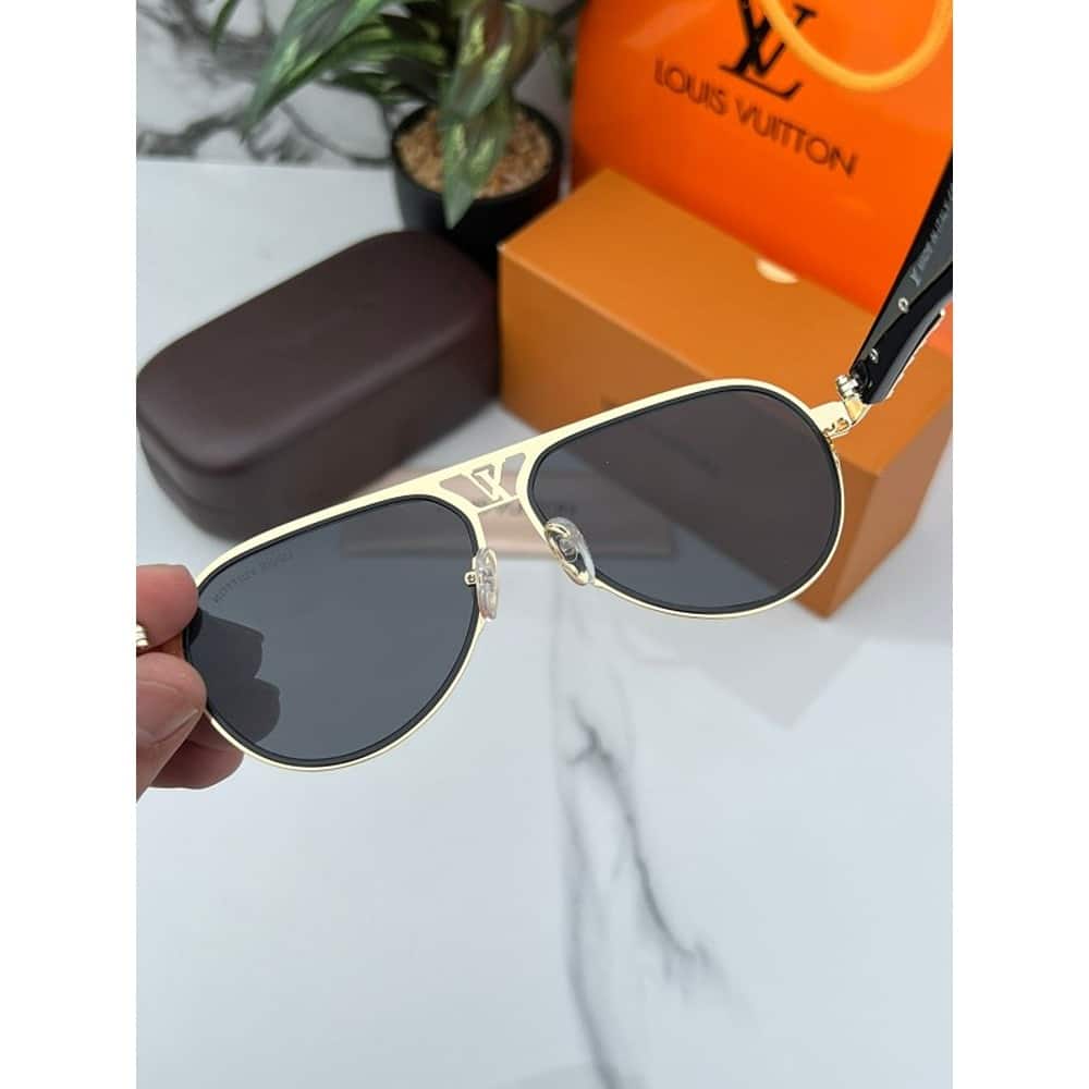 Louis Vuitton Sunglasses Gold Black