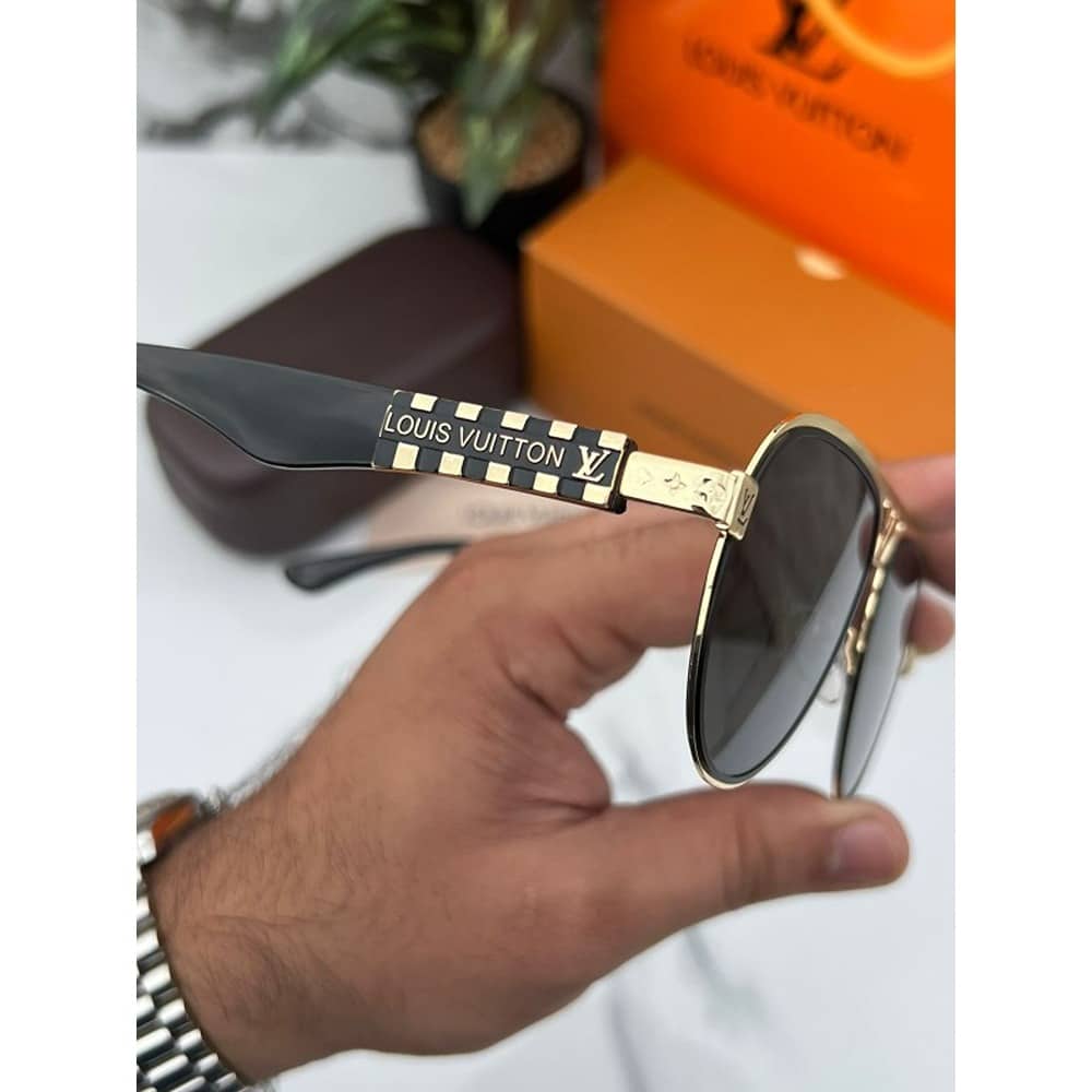 Louis Vuitton Sunglasses Gold Black