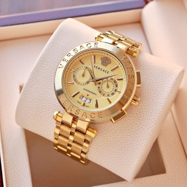 Versace Aion Chronograph Golden Watch