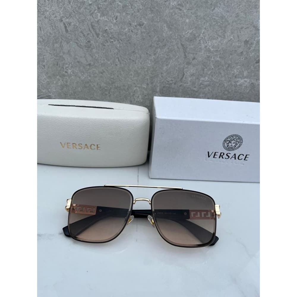 Versace Sunglasses Brown Gold For Men