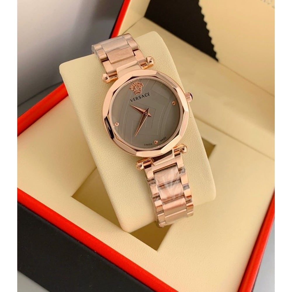 Versace Watch Rose Gold Chain