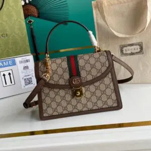 GG Ophidia Premium Quality Web Top Handle Bag With Box