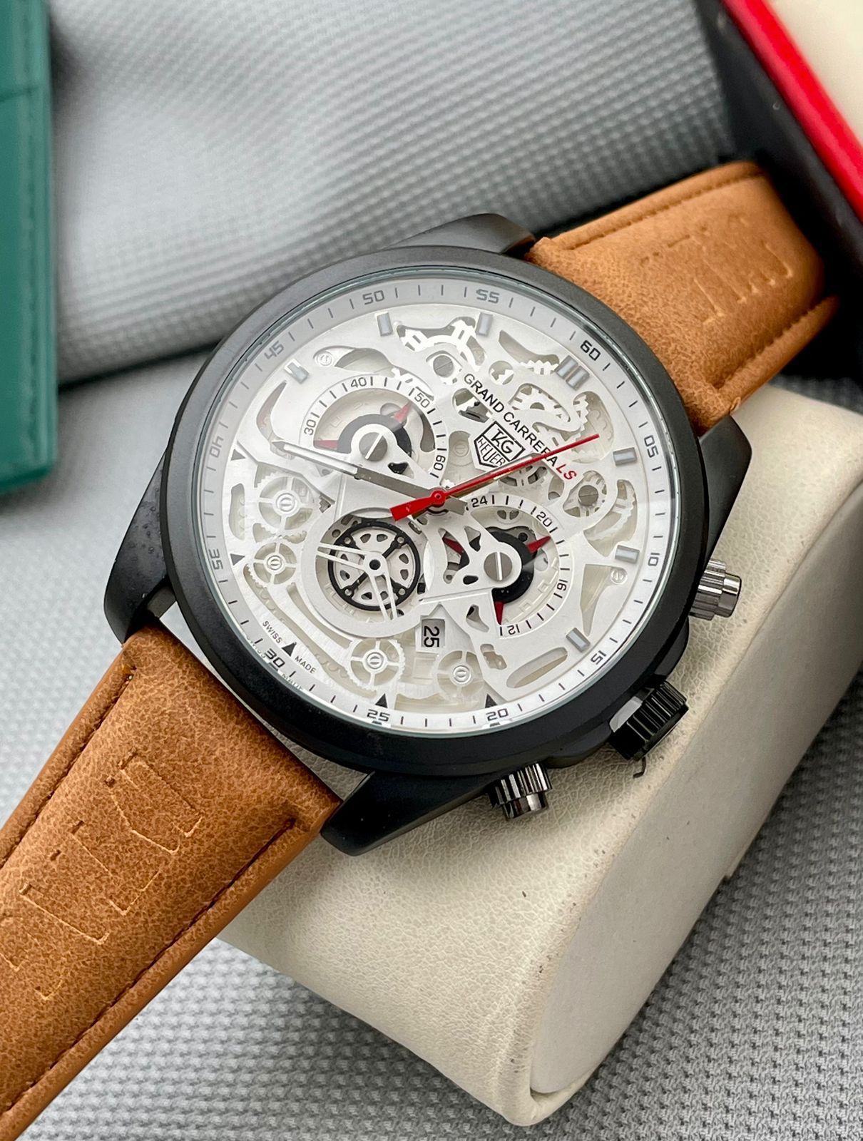Branded Men's Combination With Matt Finish Case Watch » Mega Fashion