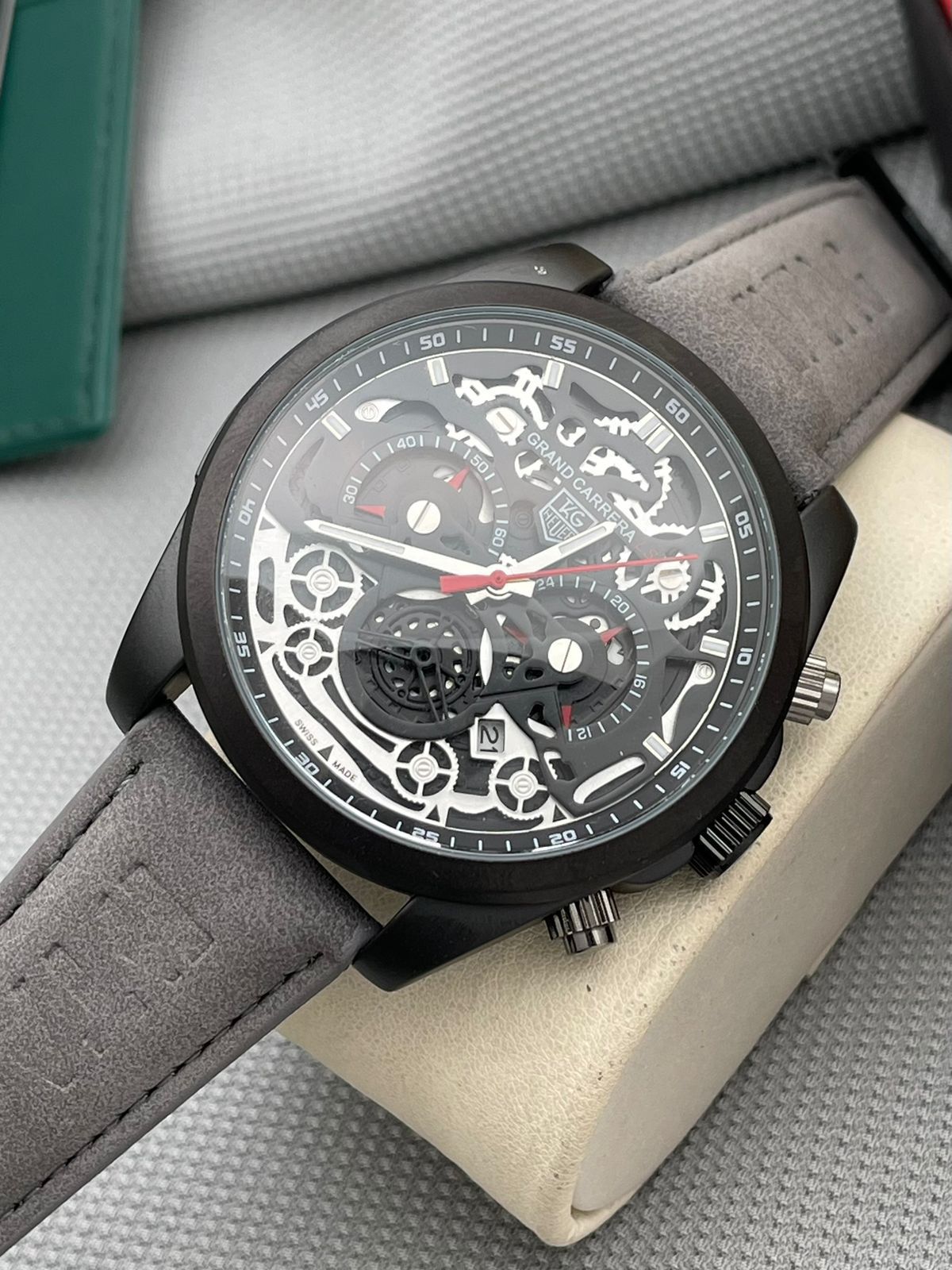 Branded Men's Combination With Matt Finish Case Watch » Mega Fashion