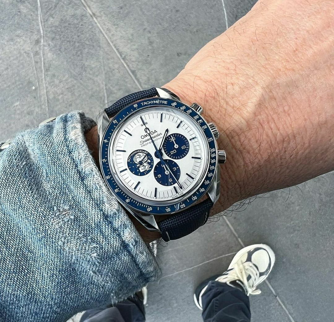 Branded Seamaster Watch Silver Snoopy "50th Anniversary" Watch