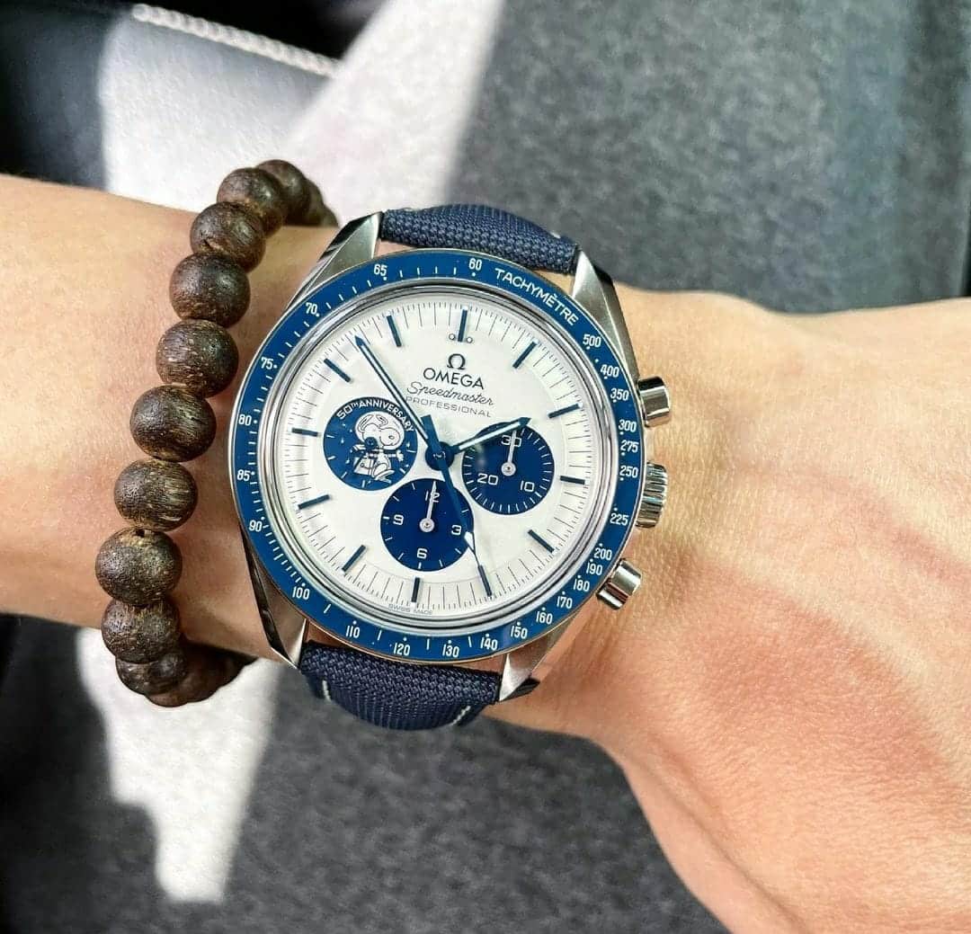 Branded Seamaster Watch Silver Snoopy "50th Anniversary" Watch