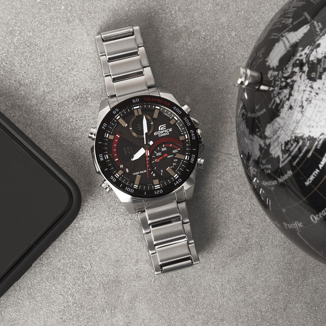 Casio Edifice Watch ECB-900 " Japan Engine" Rossa Watch For Men
