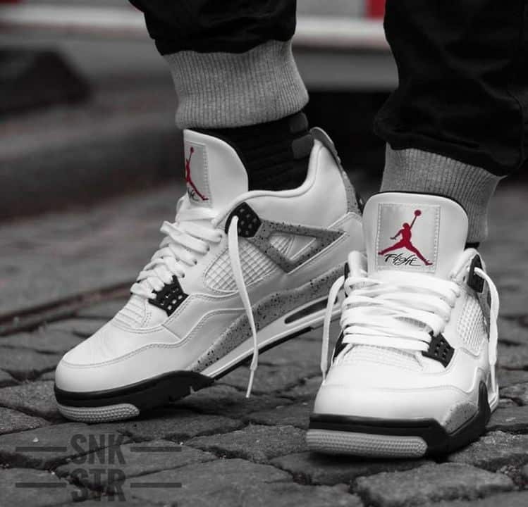 Nike Air Retro 4 White Girls Sneakers