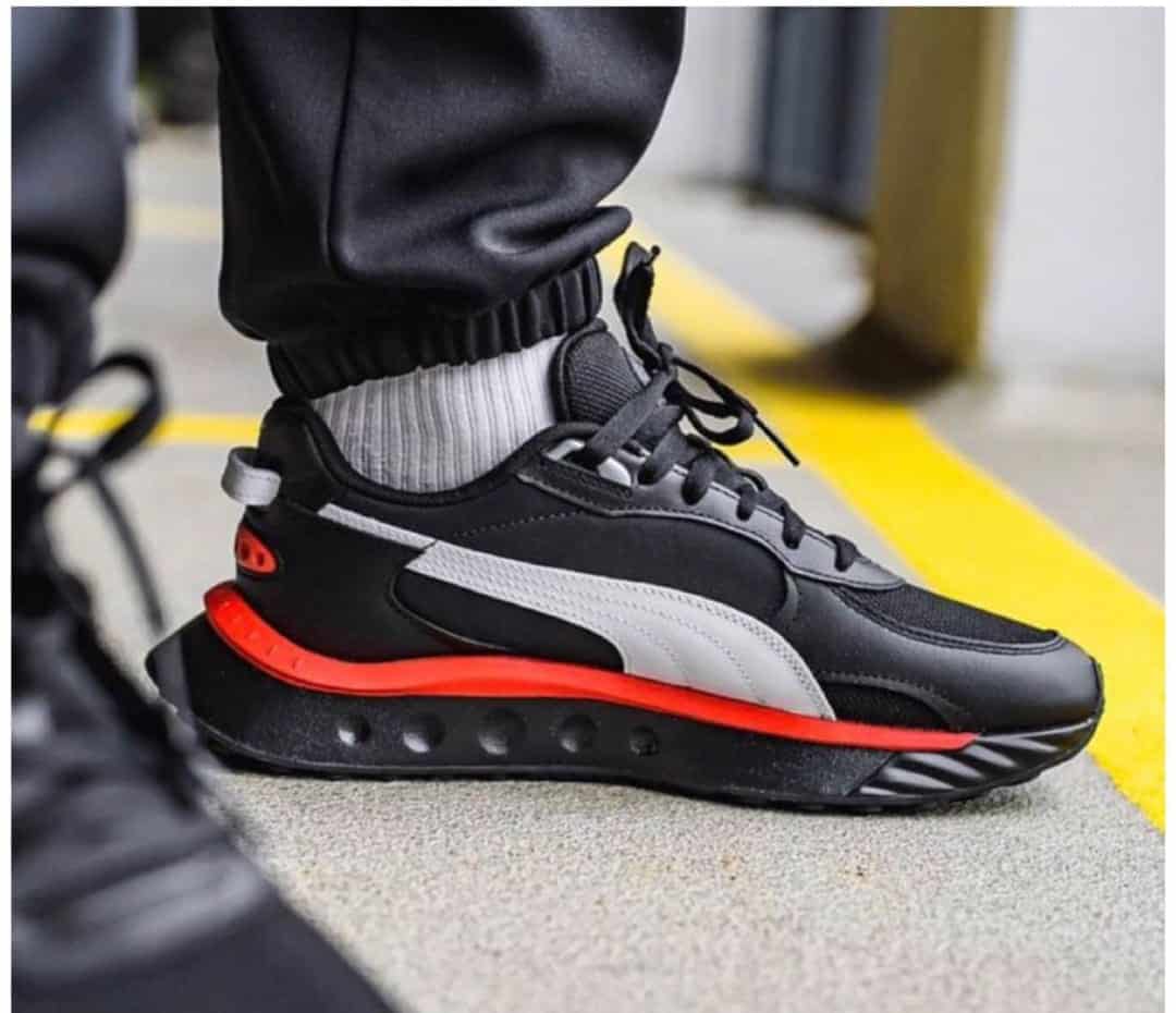 Puma Wild Rider Black Running Shoes