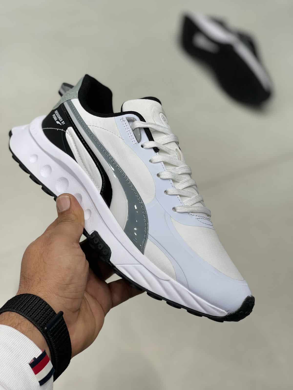 Puma Wild Rider White Running Shoes