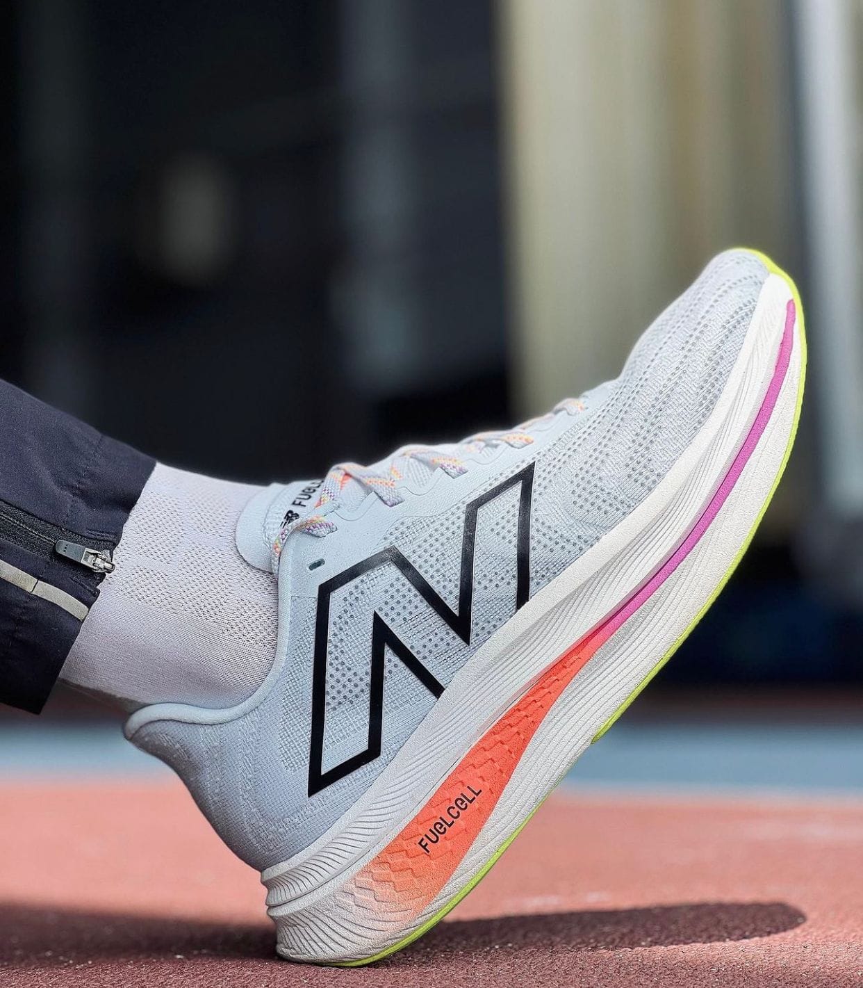 New Balance Fuelcell Supercomp Trainer V2 White Running Shoes