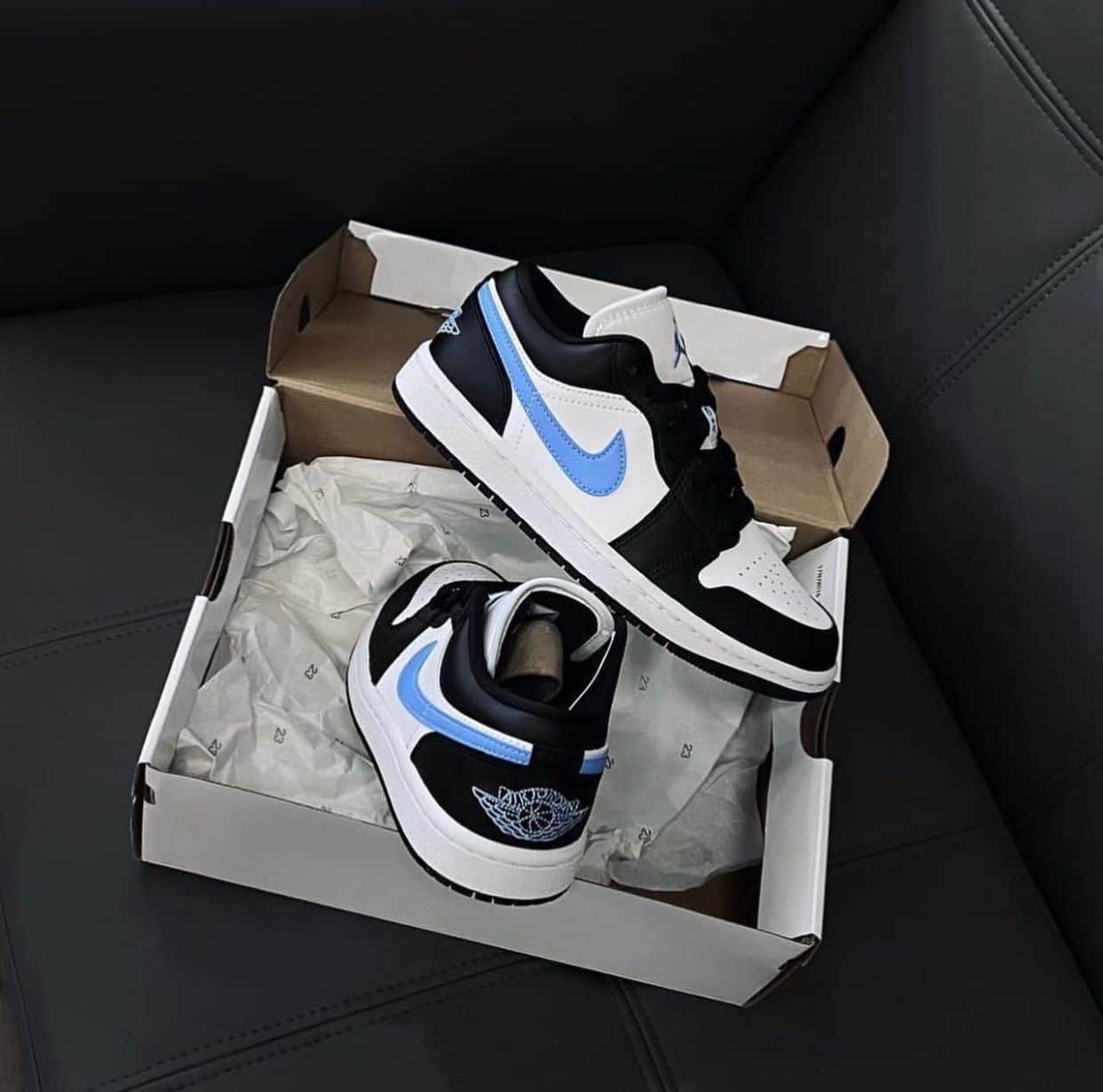 Nike Air 1 Black University Low Sneakers