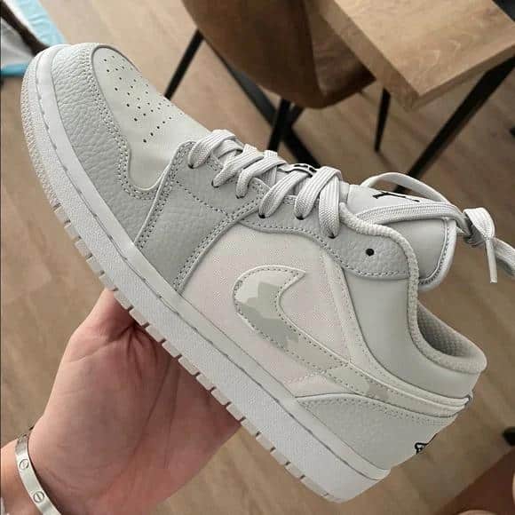 Nike Air 1 White Camo Low Sneakers