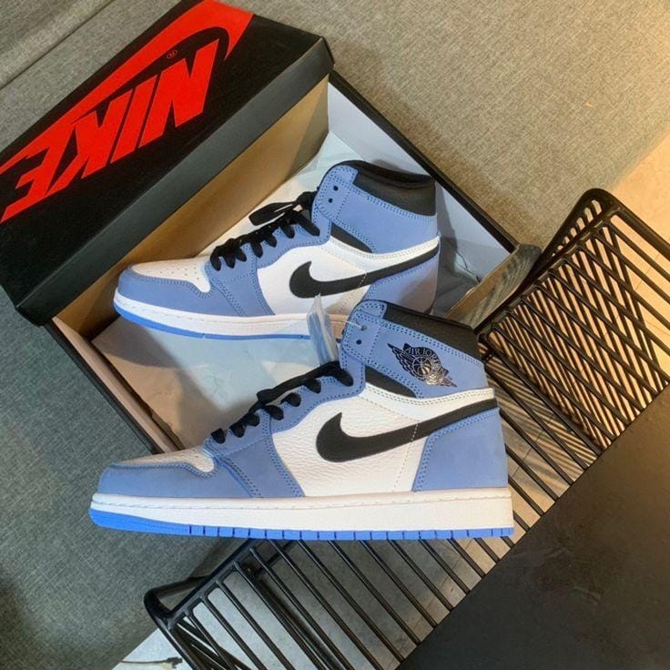 Nike Air 1 University Blue Long Sneakers