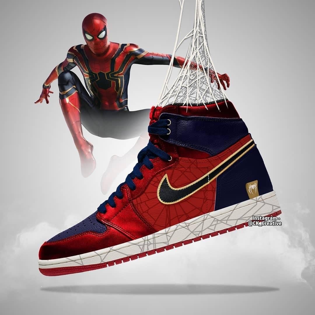 Nike Air 1 Spider Man Long Sneakers
