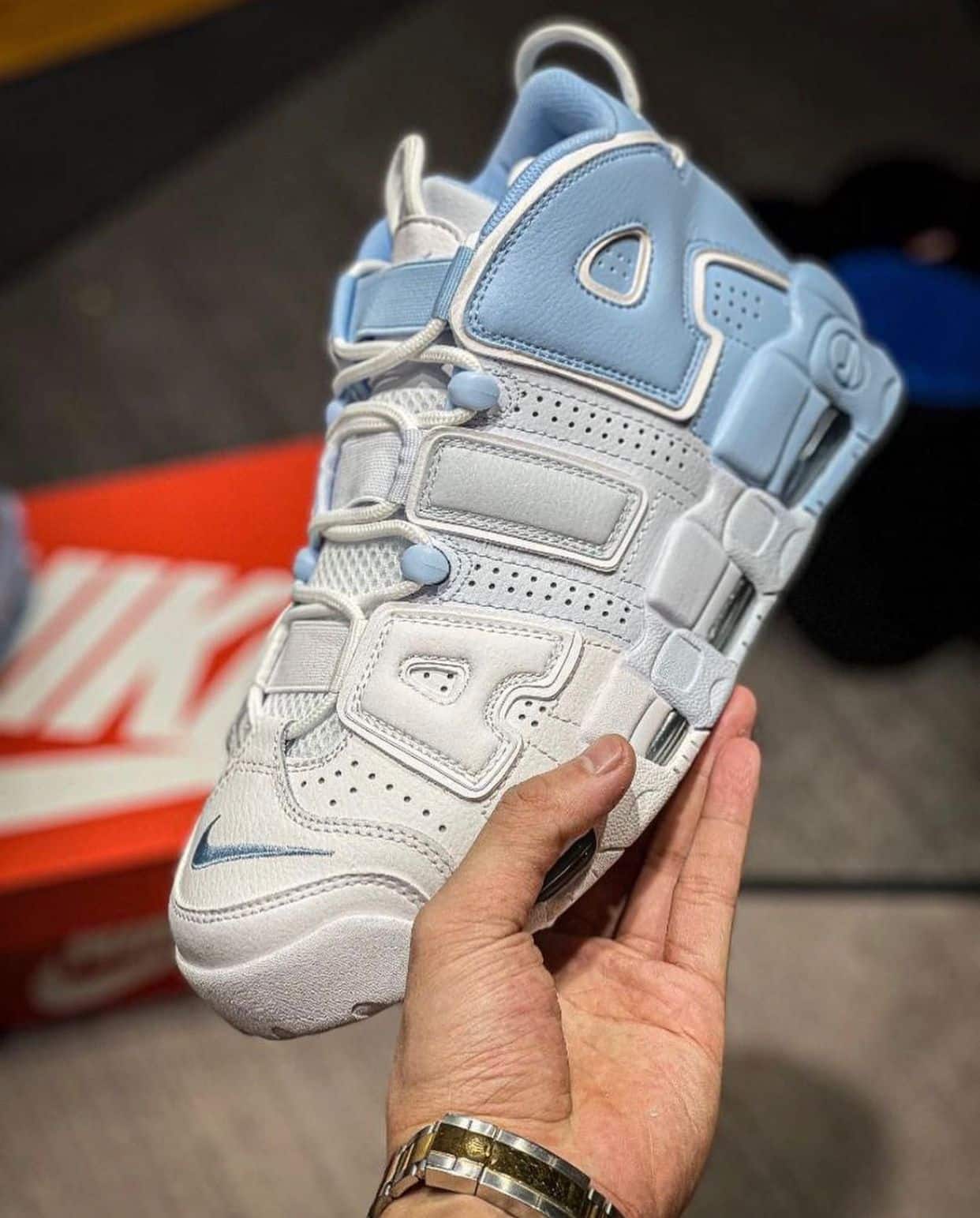 Nike Air More Uptempo Sky White Sneakers