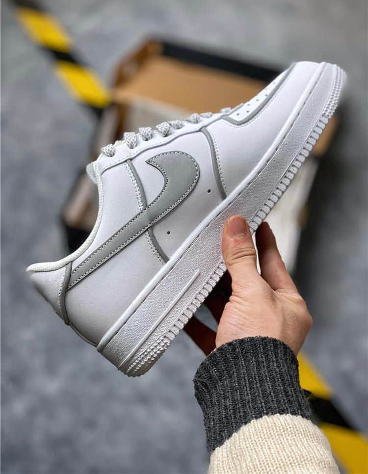 Nike Airforce 1 White Grey Sneakers