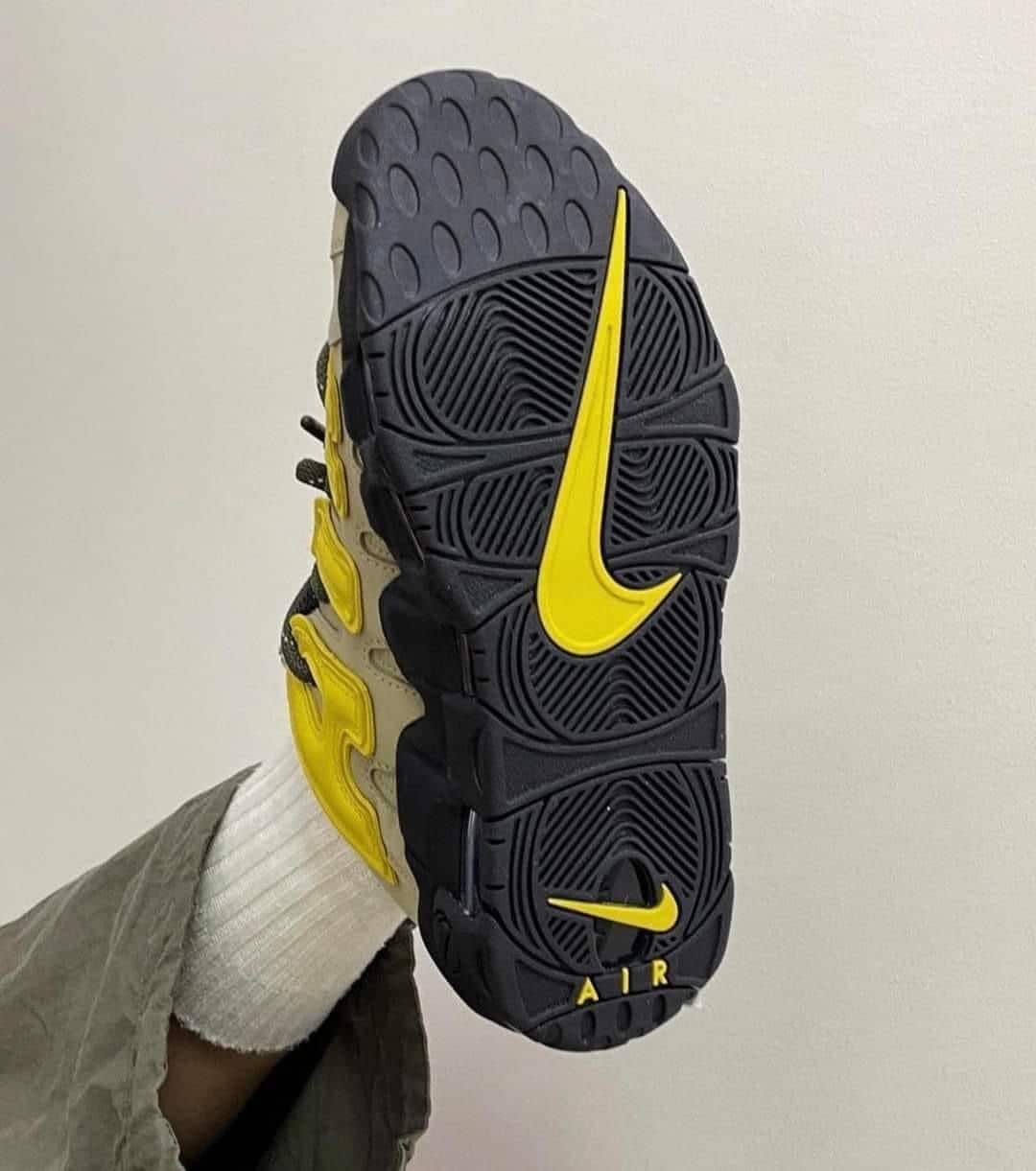 Nike Air More Uptempo Yellow Sneakers