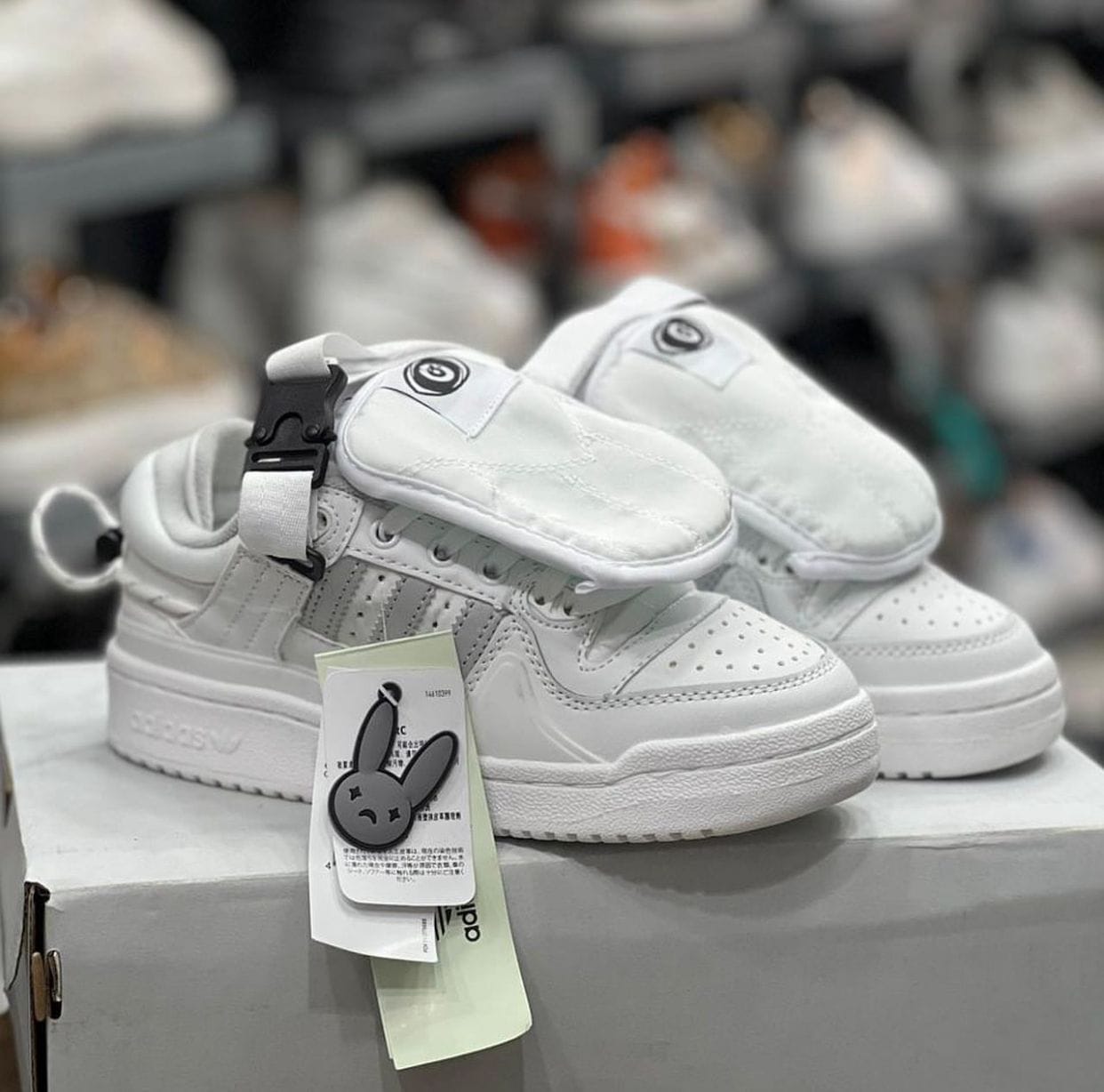 Adidas Bad Bunny White Sneakers