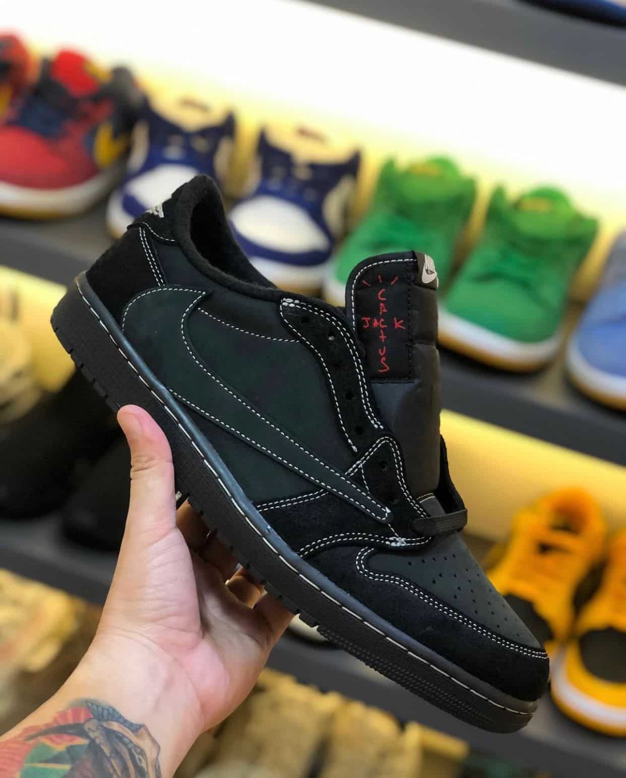 Nike Air 1 Travis Scott Mocha Black Sneakers