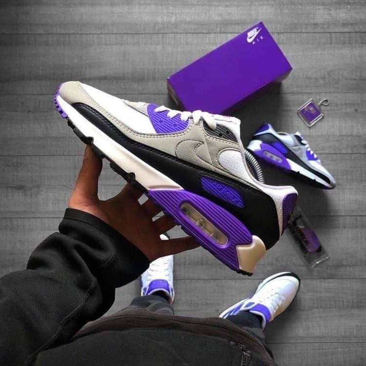 Nike Airmax 90 Purple Running Shoes