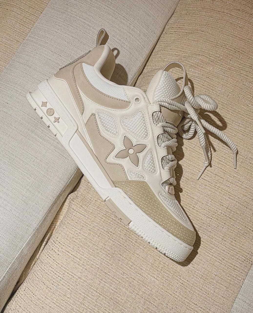 Nike Louis Vuitton Skate Cream Sneakers