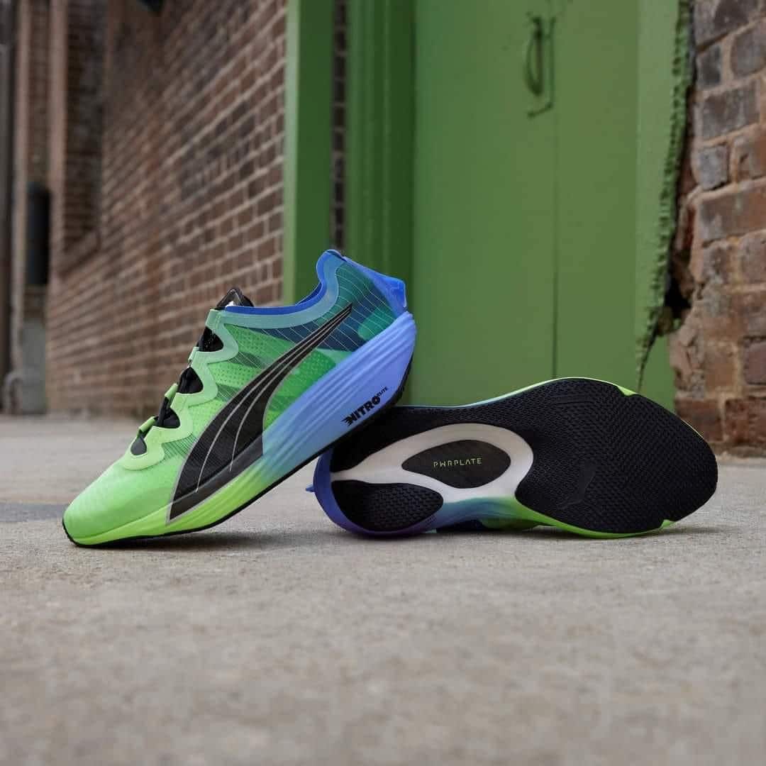 Puma Fast Fwd Nitro Elite Green Running Shoes