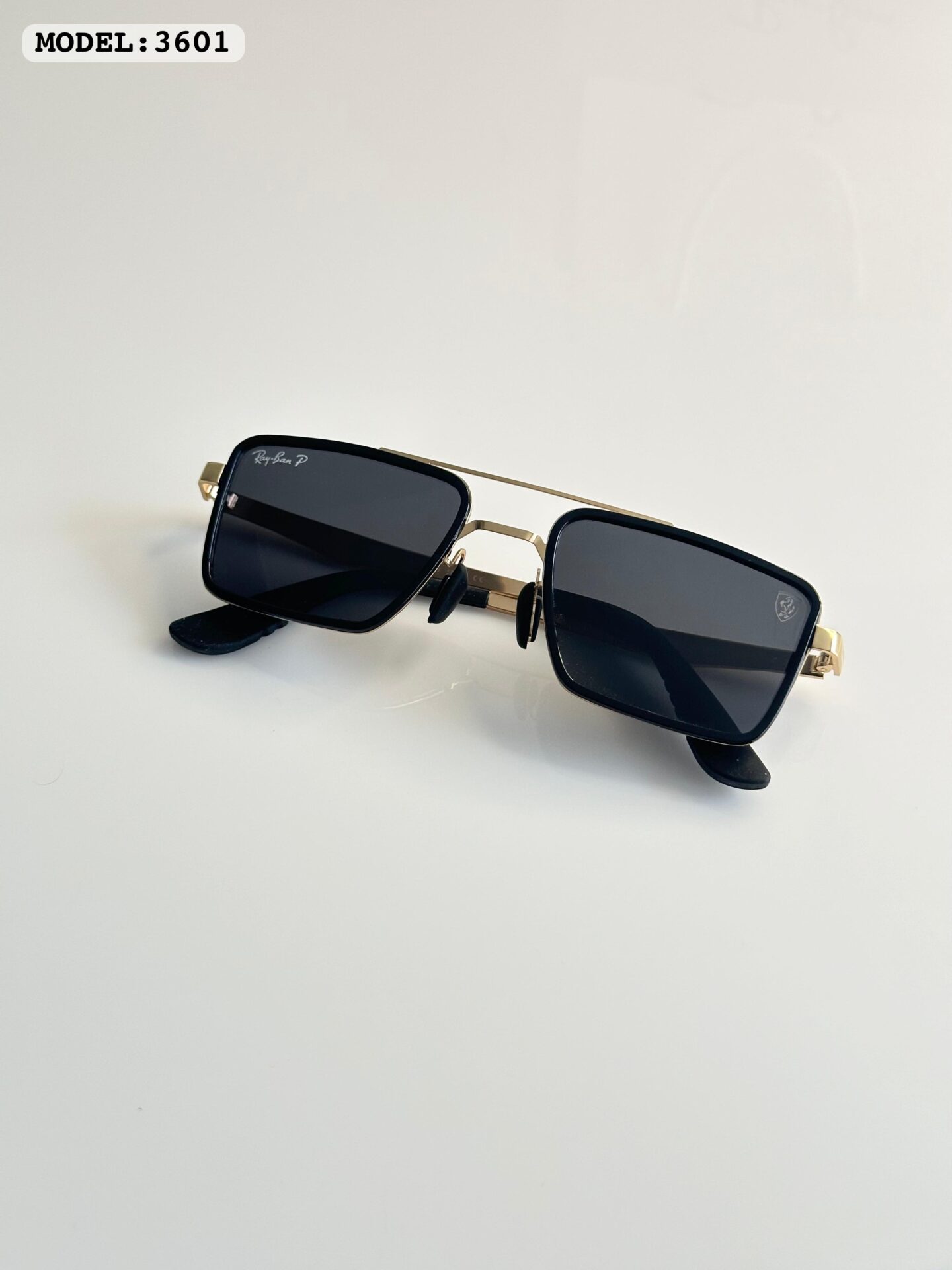 Rayban 3601 Gold Black Sunglasses