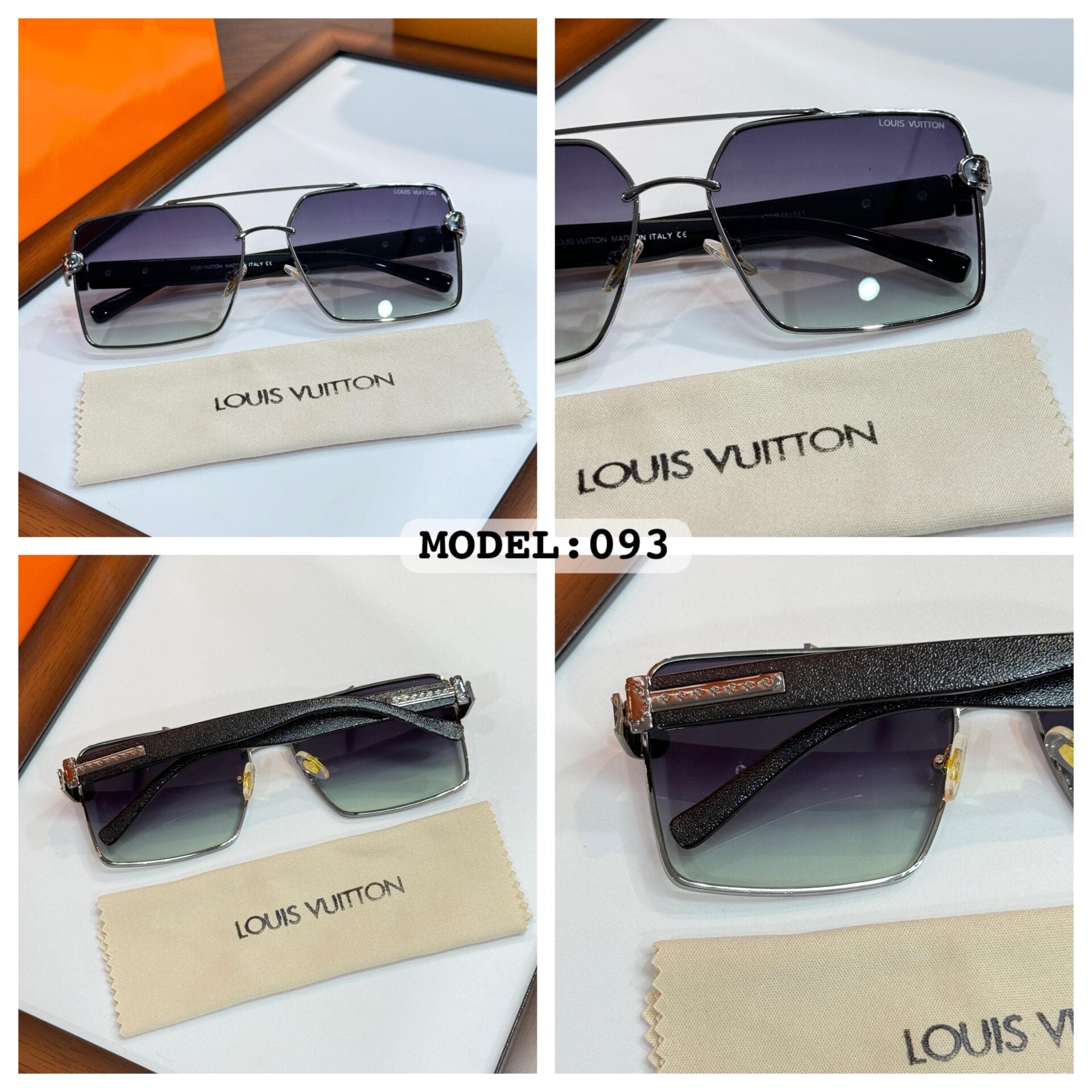 Louis Vuitton 093 Gun Green Sunglasses